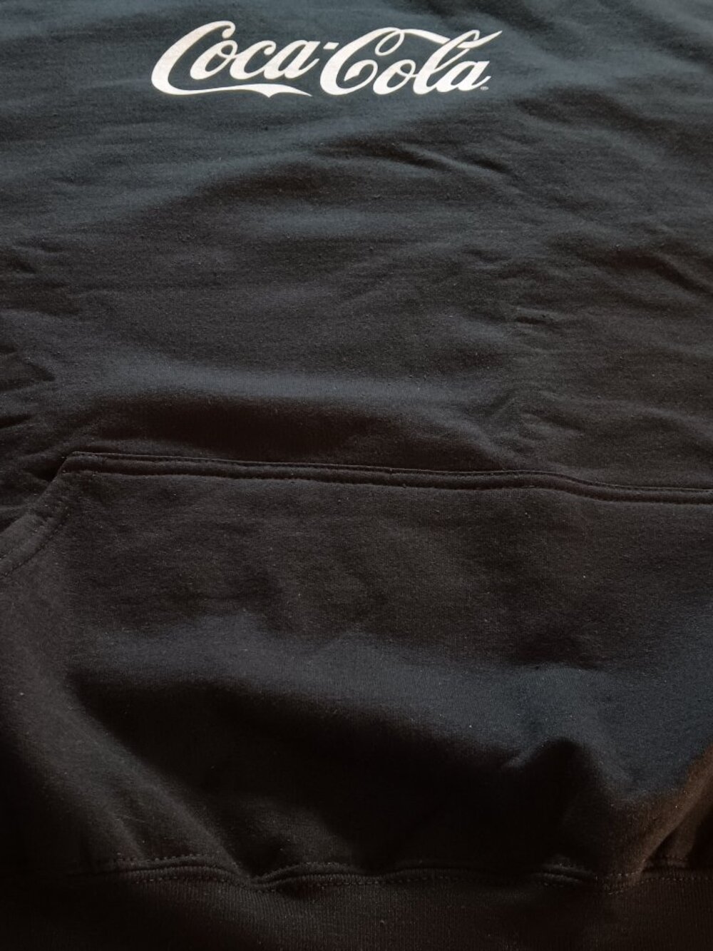COCA-COLA BLACK HOODIE REFLECTIVE LOGO PULLOVER -XXL - Picture 3 of 5